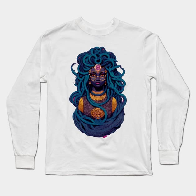 Medusa Was A Black Woman Long Sleeve T-Shirt by AnimeBlaque